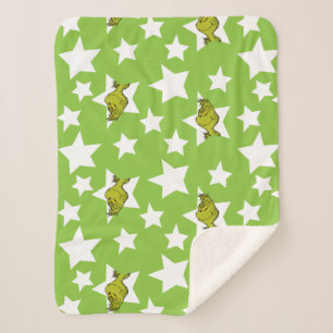 Grinch-Luaga-Sternen-Muster Sherpadecke