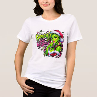 Grinch mais magnifique – T-shirt femme Neon Pop Tri-Blend Shirt
