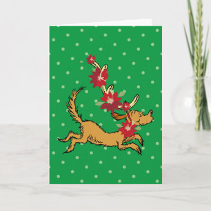 Grinch   Max Weihnachts-Poinsettie Karte