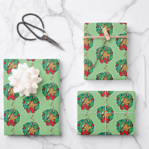 Grinch Max Weihnachtskranz Geschenkpapier Set