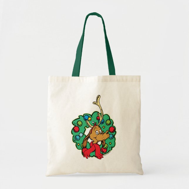 Grinch | Max Weihnachtskranz Tragetasche (Vorne)