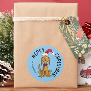 Grinch Max Weihnachtsmann Weihnachtsgeschenk-A Runder Aufkleber