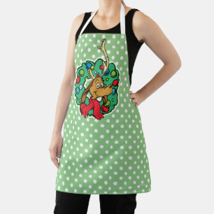 Grinch Maximaler Weihnachtskranz Schürze