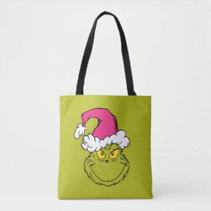 Grinch mit rosa Santa-Hut