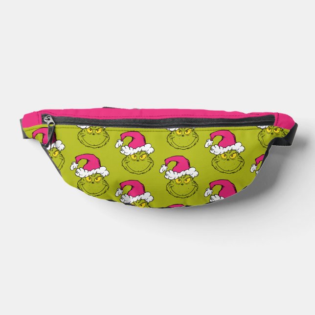 Grinch mit rosa Santa-Hut Bauchtasche (Ablage )