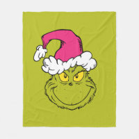 Grinch mit rosa Santa-Hut