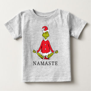 Grinch Namaste Weihnachtsmann Baby T-shirt