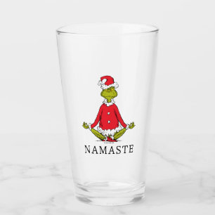 Grinch   Namaste Weihnachtsmann Glas