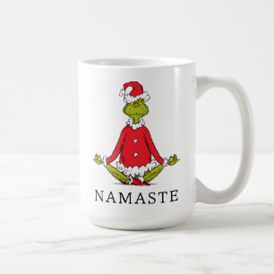 Grinch Namaste Weihnachtsmann Kaffeetasse