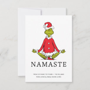 Grinch   Namaste Weihnachtsmann Karte