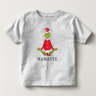 Grinch Namaste Weihnachtsmann Kleinkind T-shirt