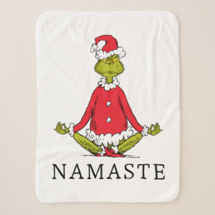 Grinch Namaste Weihnachtsmann Sherpadecke