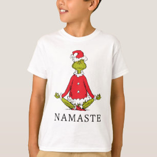 Grinch Namaste Weihnachtsmann T-Shirt