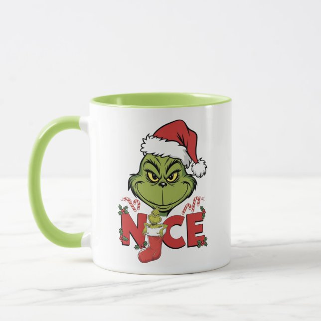 Grinch Nice Christmas Tasse (Links)
