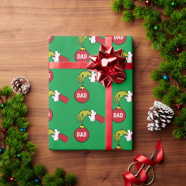 Grinch | Papa Geschenkpapier (Feiertagsgeschenk)