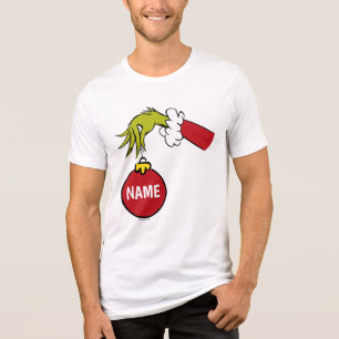 Grinch Personalisierter Name Tri-Blend Shirt