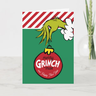 Grinch   Personalisierter Weihnachtsschmuck Feiertagskarte