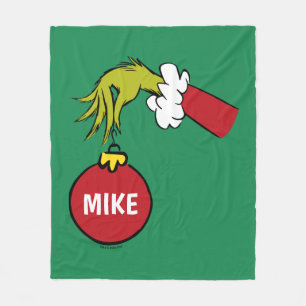 Grinch Personalisierter Weihnachtsschmuck Fleecedecke