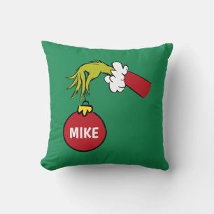Grinch   Personalisierter Weihnachtsschmuck Kissen