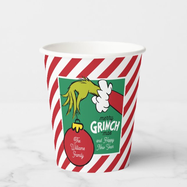 Grinch | Personalized Ornament Pappbecher (Vorderseite)