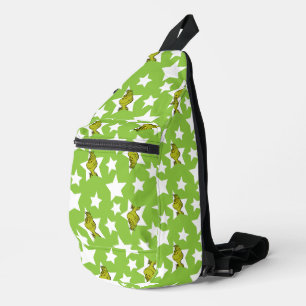 Grinch schaut Sternenmuster Crossbody Bag
