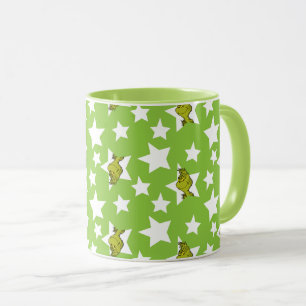 Grinch schaut Sternenmuster Tasse