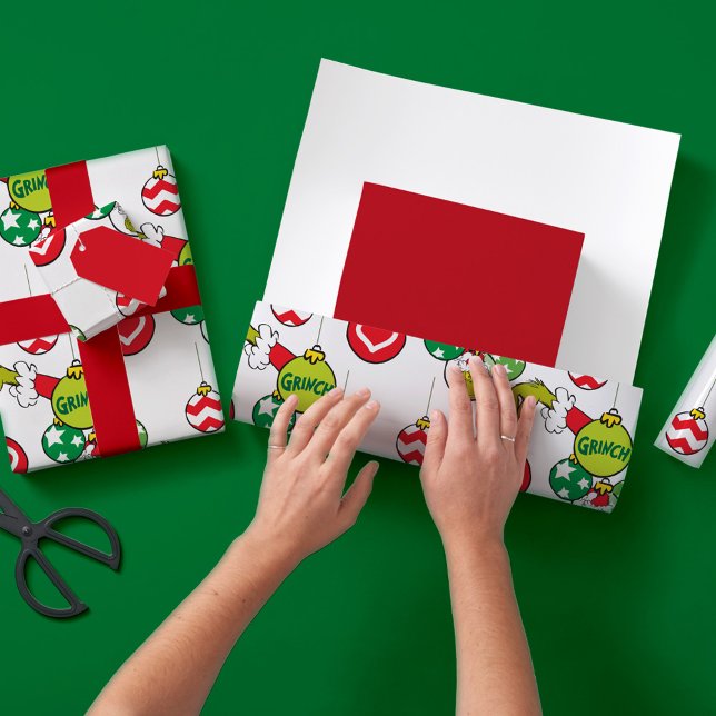 Grinch-Schmuckmuster Geschenkpapier (Von Creator hochgeladen)