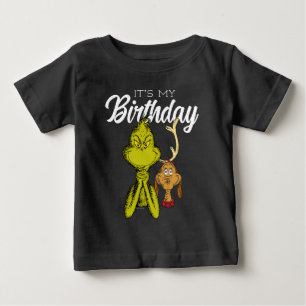 Grinch Schultafel Alles Gute zum Geburtstag Baby T-shirt