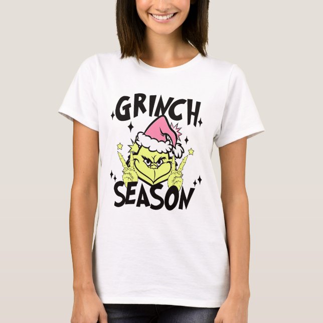 Grinch Season T - Shirt | Funny Christmas Grinch T (Vorderseite)