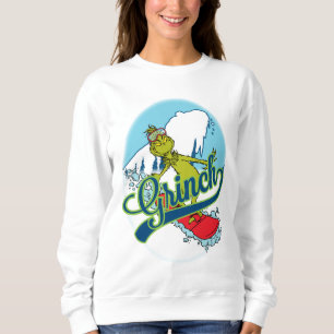 Grinch Snowboarden Sweatshirt