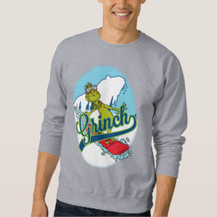 Grinch Snowboarden Sweatshirt