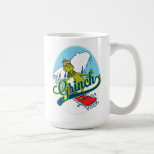 Grinch Snowboardfahren Kaffeetasse