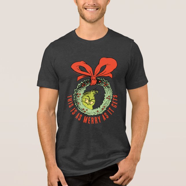 Grinch | So fröhlich wird´s nicht mehr Tri-Blend Shirt (Vorderseite)