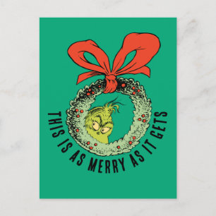Grinch So lustig wird's maximal Feiertagspostkarte