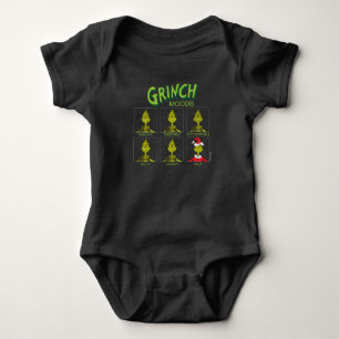Grinch   Stimmungs-Chart Weihnachtsedition Baby Strampler