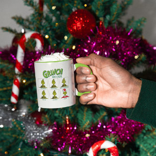 Grinch Stimmungs-Chart Weihnachtsedition Tasse