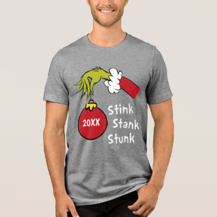 Grinch   Stinkt Stank Stunk Tri-Blend Shirt