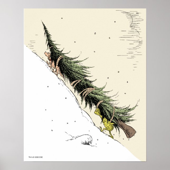 Grinch und Max bringen den Weihnachtsbaum zurück Poster (Vorne)