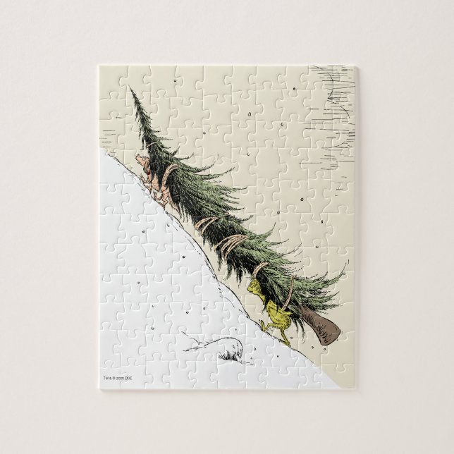 Grinch und Max bringen den Weihnachtsbaum zurück Puzzle (Vertikal)