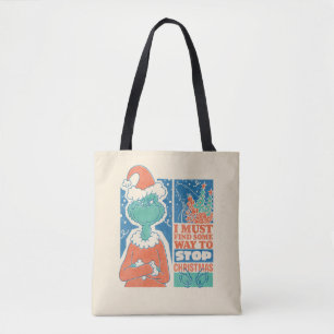 Grinch Weihnachten stoppen Vintage Grafik