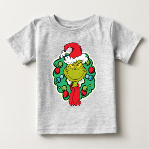 Grinch Weihnachts-Weihnachts-Kranz Baby T-shirt