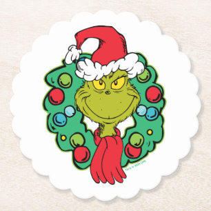 Grinch   Weihnachts-Weihnachts-Kranz Untersetzer