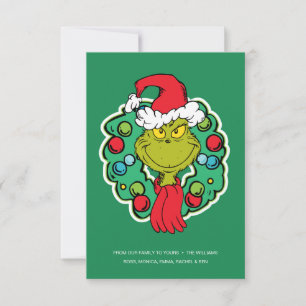 Grinch Weihnachts-Willkommensgruß Karte