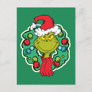 Grinch Weihnachts-Willkommensgruß Postkarte