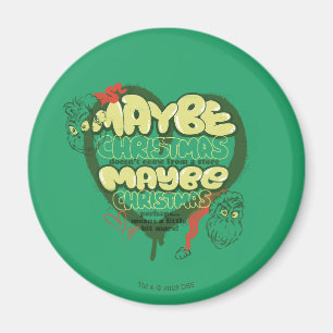 Grinch Weihnachtszitat Magnet