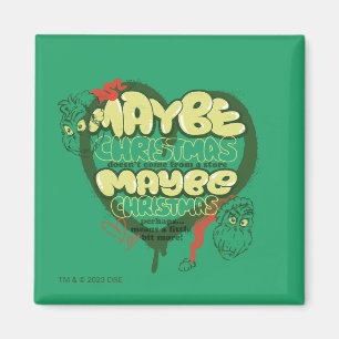 Grinch Weihnachtszitat Magnet