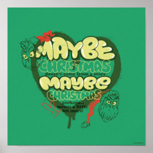 Grinch   Weihnachtszitat Poster