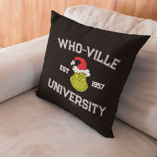 Grinch   Who-ville Universität Est 1957 Kissen