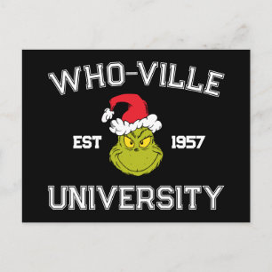 Grinch Who-ville Universität Est 1957 Postkarte