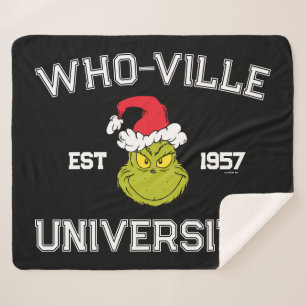 Grinch Who-ville Universität Est 1957 Sherpadecke